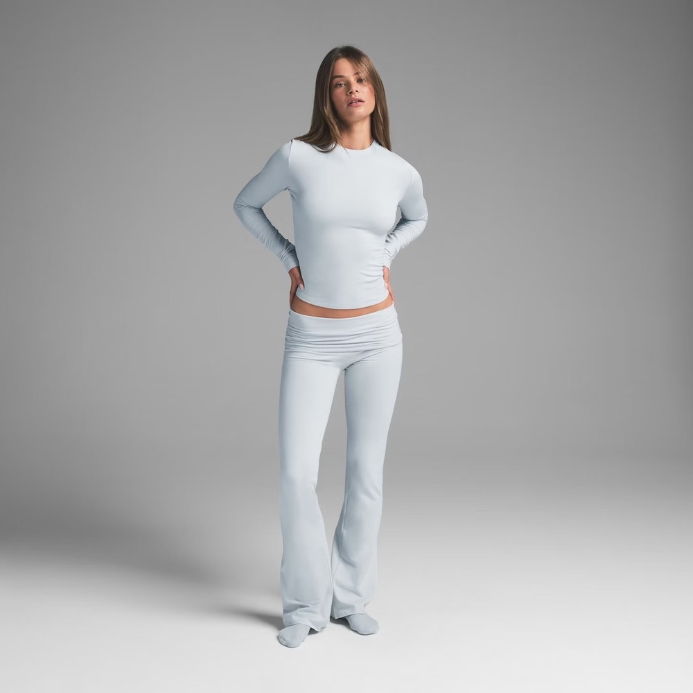 Skims Cotton jersey fold-over pant